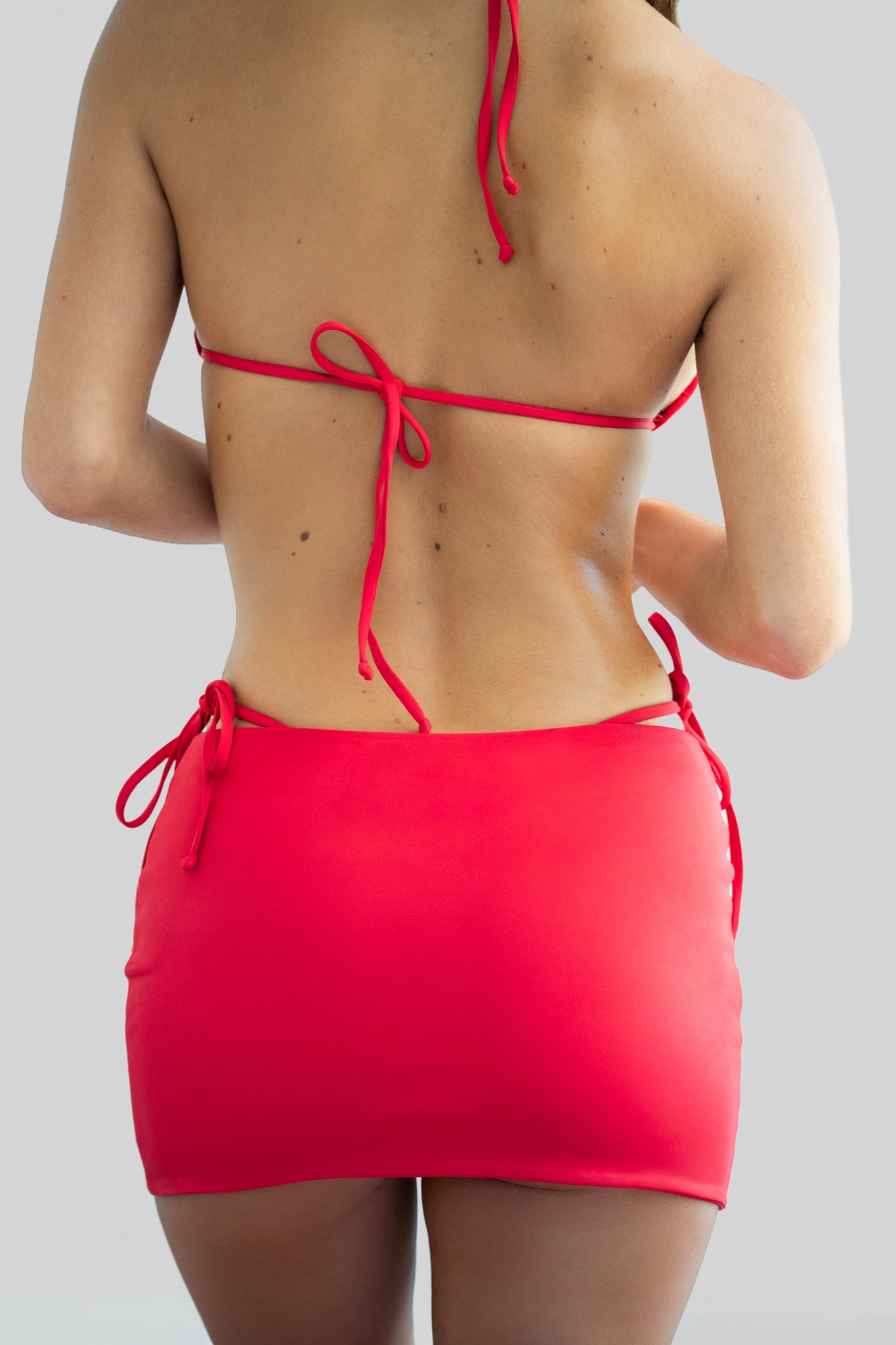 Bread & Butter Mini Swim Skirt - Red