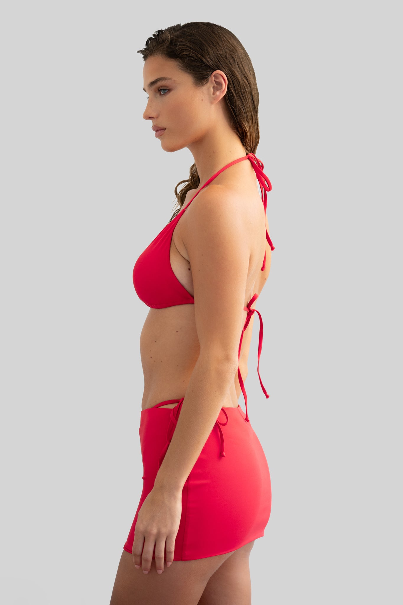 Bread & Butter Mini Swim Skirt - Red